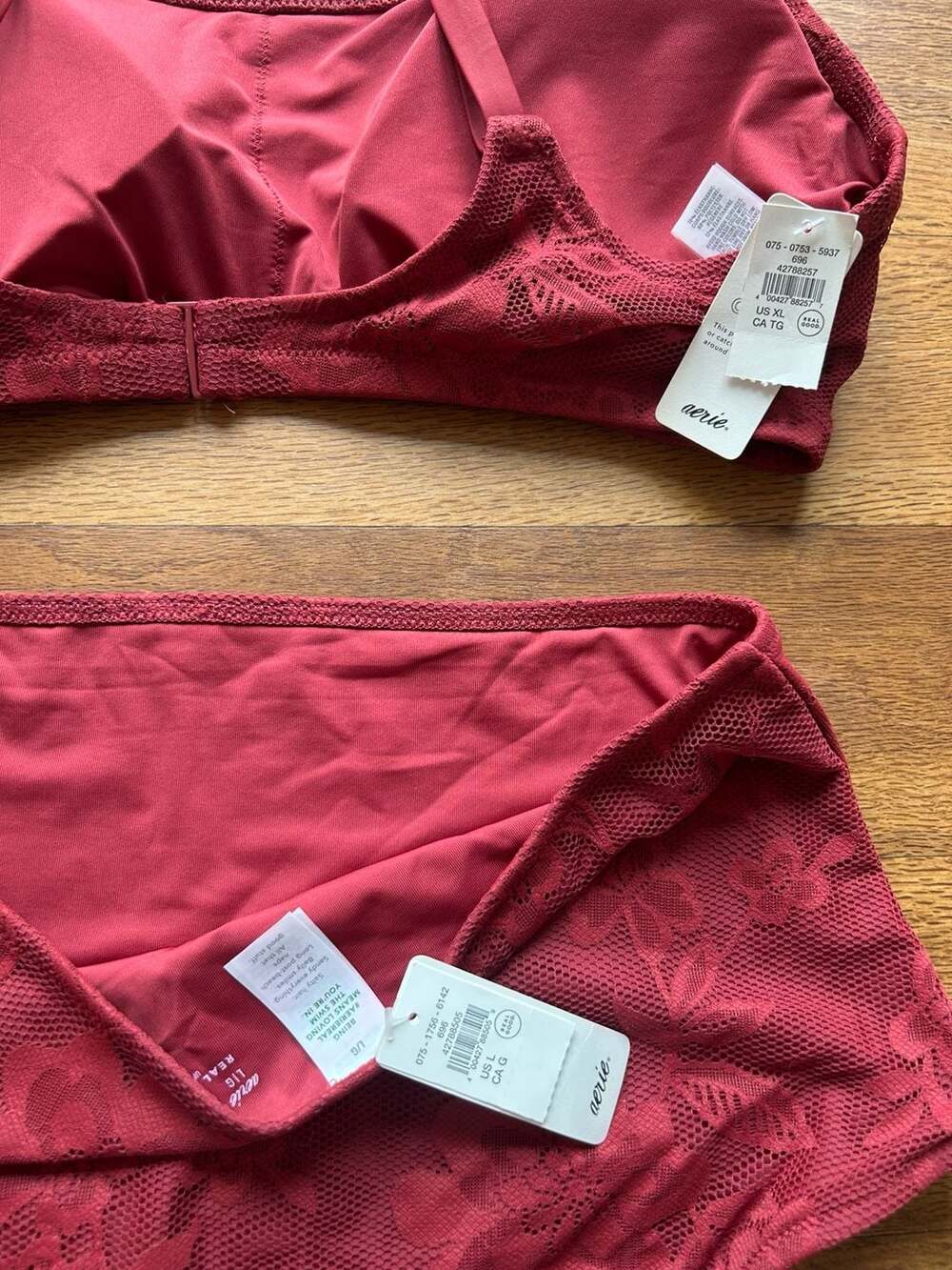 Aerie Floral Lace High-Waisted Bikini Set - Picture 3 of 3
